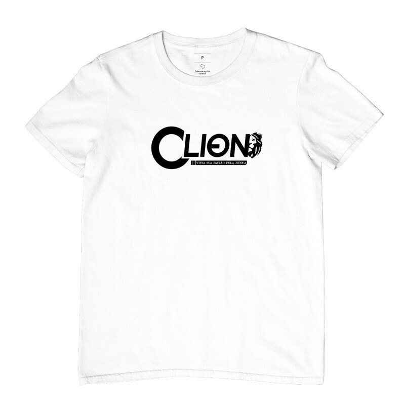 Camiseta Clion vista sua paixão pela música