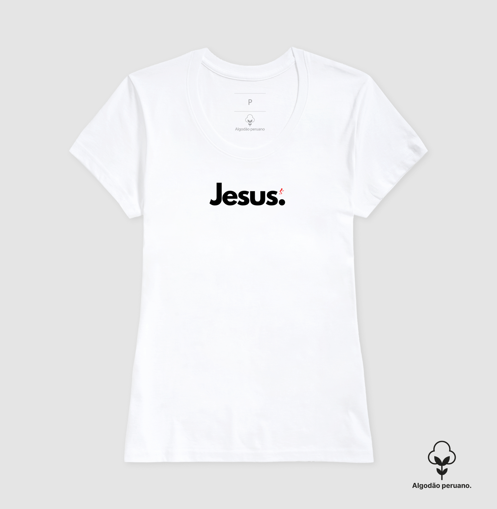 Camiseta Feminina Algodão Peruano Jesus