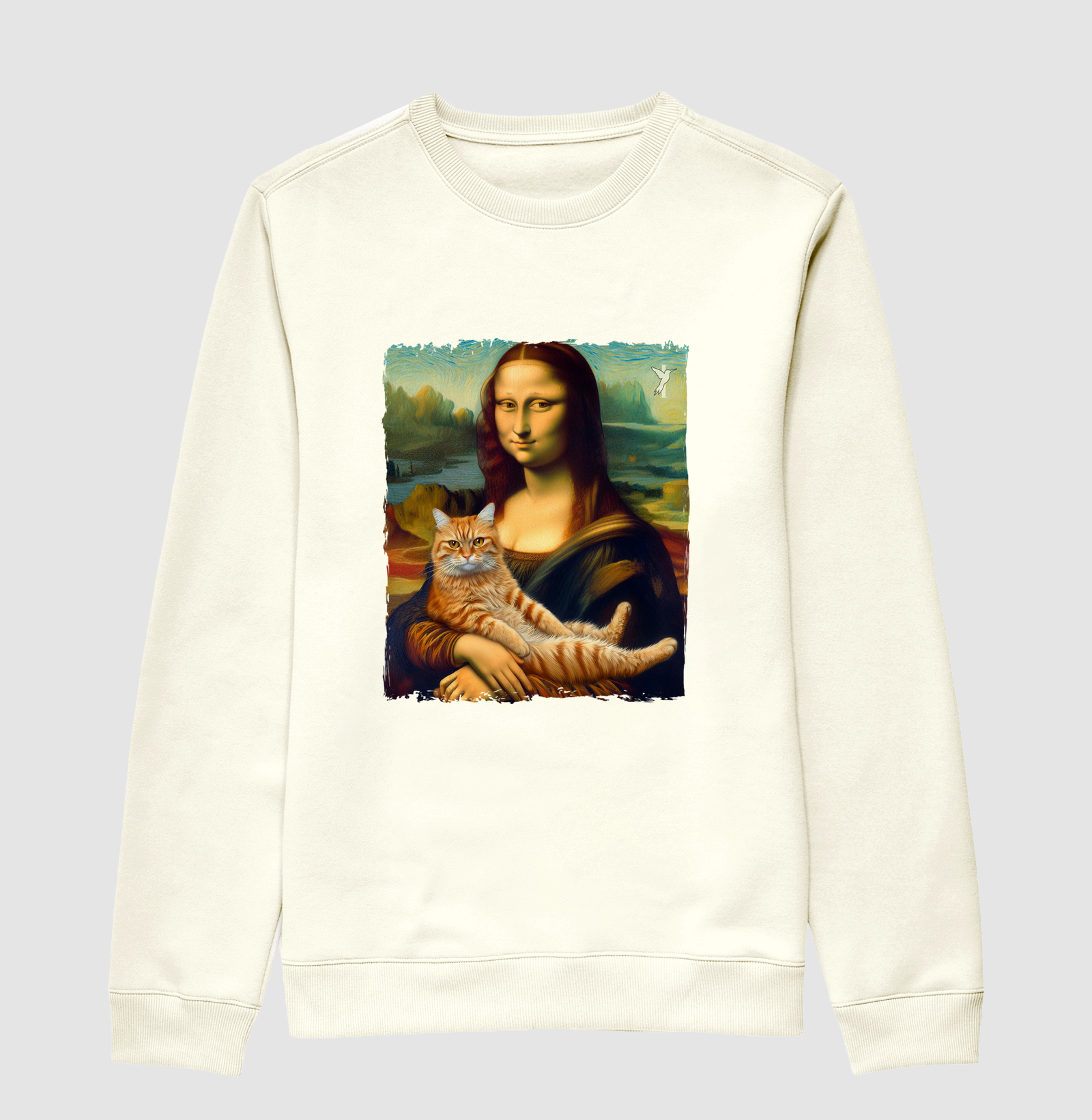 Monalisa e o gato Laranja.