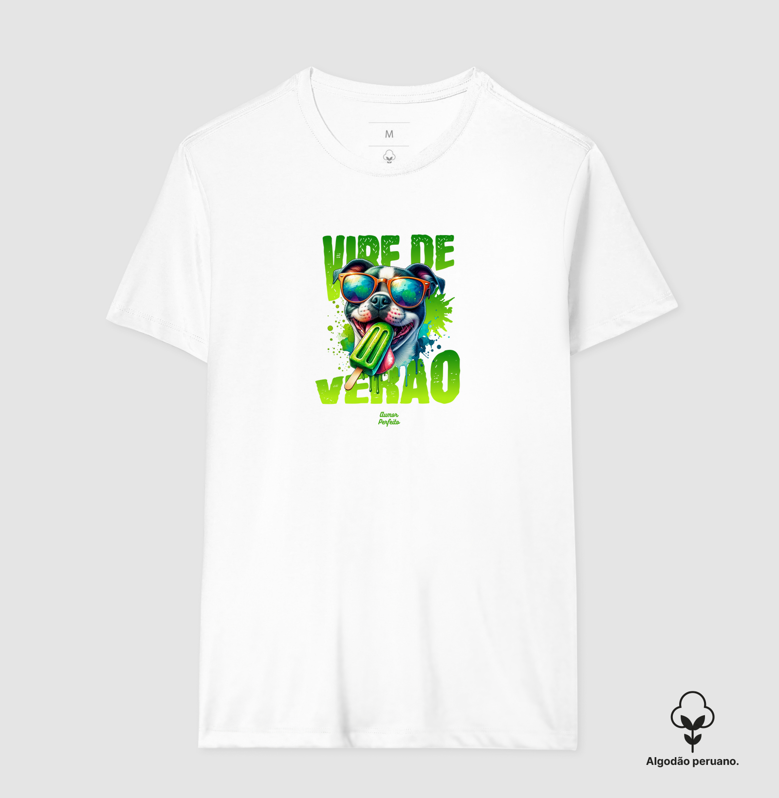 Camiseta Algodão Peruano - Aumor Vibe de Verão