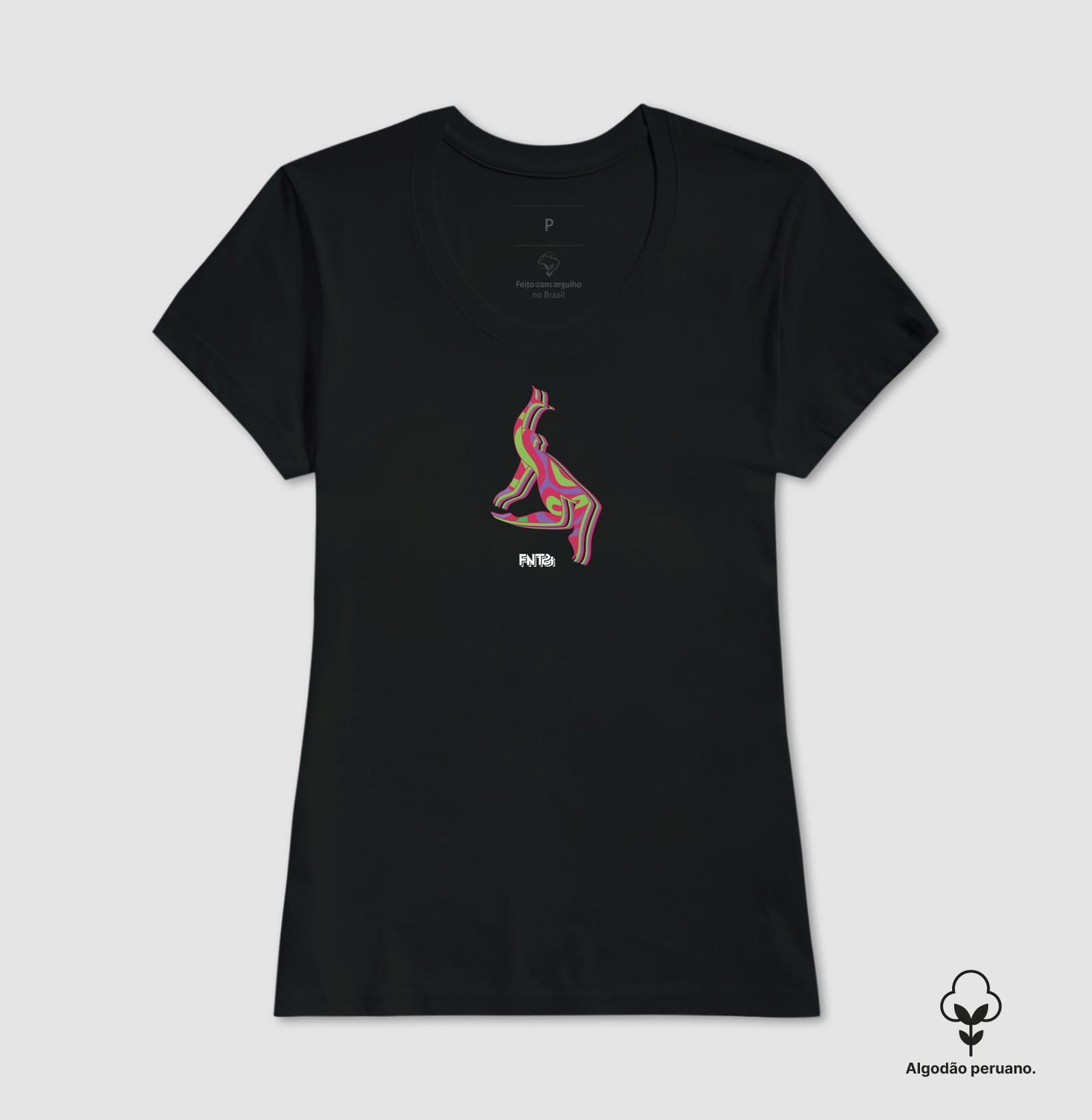 T-SHIRT "FANTASIA"/ SER DANÇANTE MINIMALISTA (ALGODÃO PERUANO)