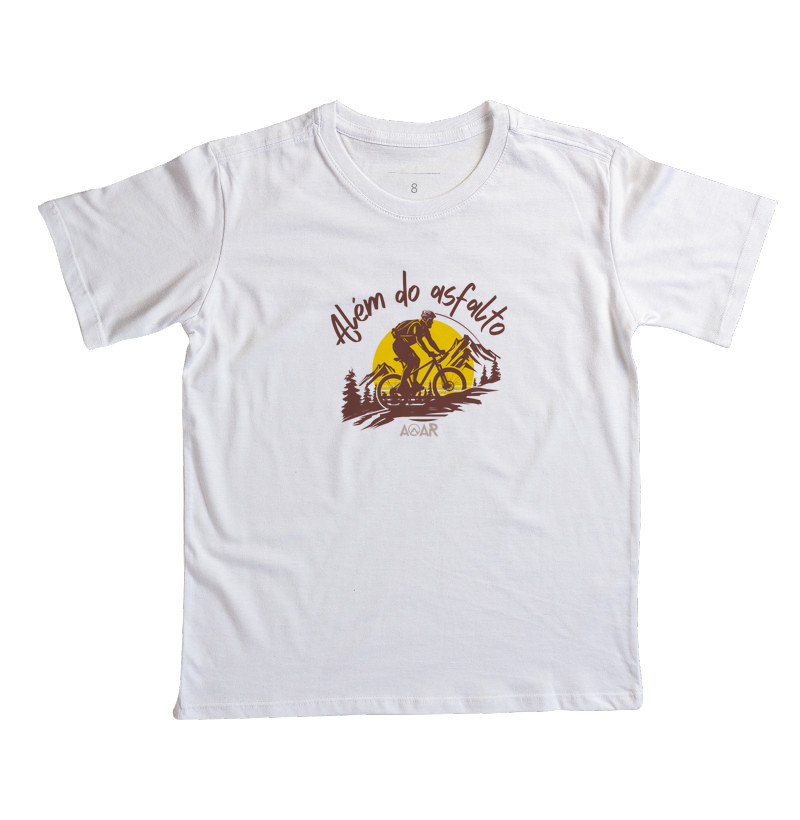 Camiseta infantil além do asfalto