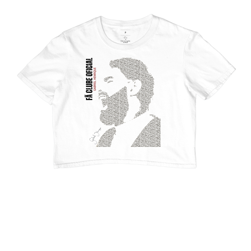 GABRIEL HENRIQUE - Camiseta UNISSEX e Baby Look Feminina - Homenagem - Fã Clube Oficial