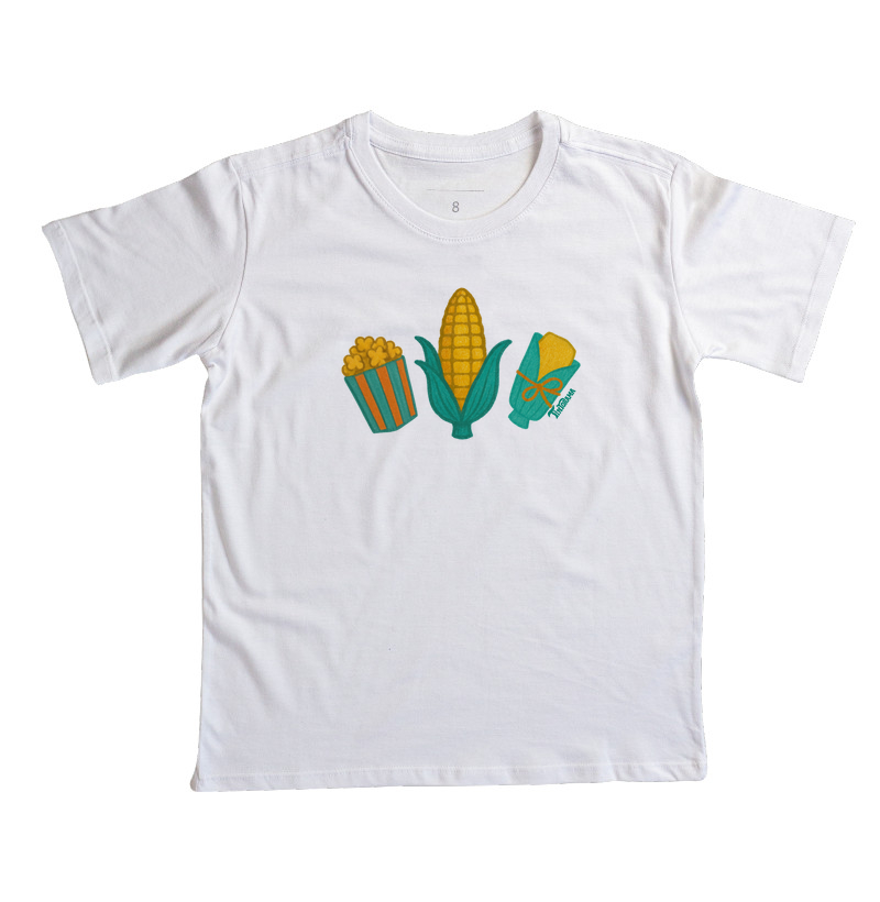 Camiseta Infantil "Milhos"
