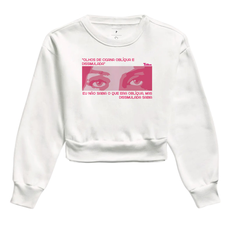 Moletom Cropped "dissimulada"