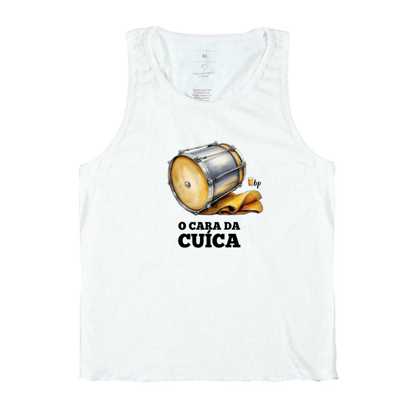 O cara da cuíca - com o instrumento