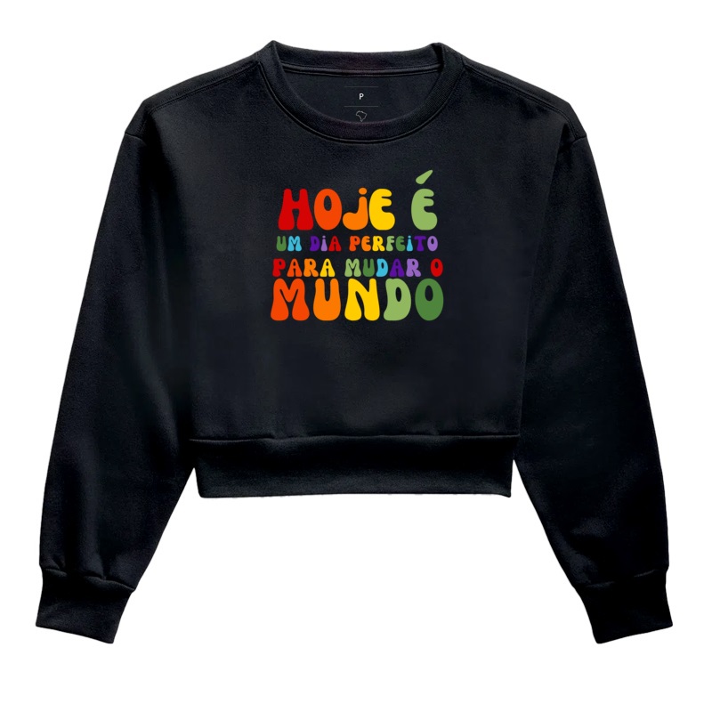 Moletom Cropped | Dia Perfeito