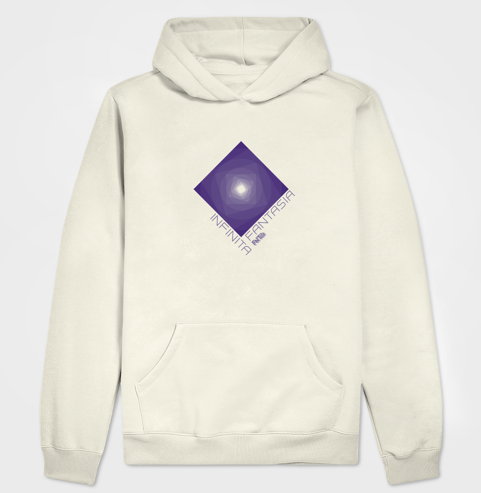 MOLETOM HOODIE SLIM "INFINITA FANTASIA" / ROXO ESTAMPA MÉDIA