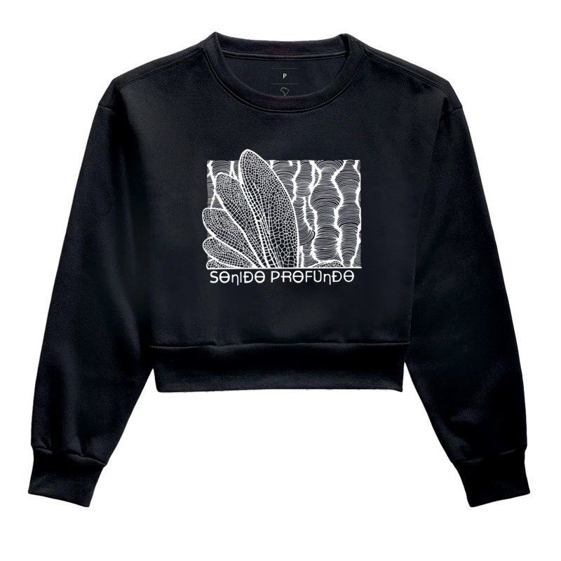 MOLETOM CROPPED DRAGONFLY