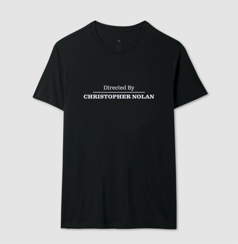 Camiseta Directed By: Christopher Nolan