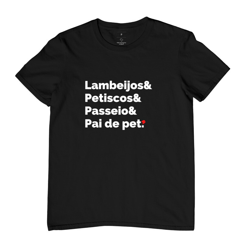 Camiseta passeio pai de pet