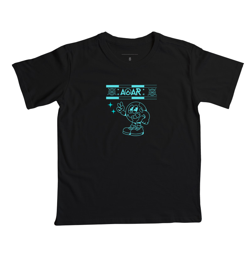 Camiseta infantil planeta feliz 