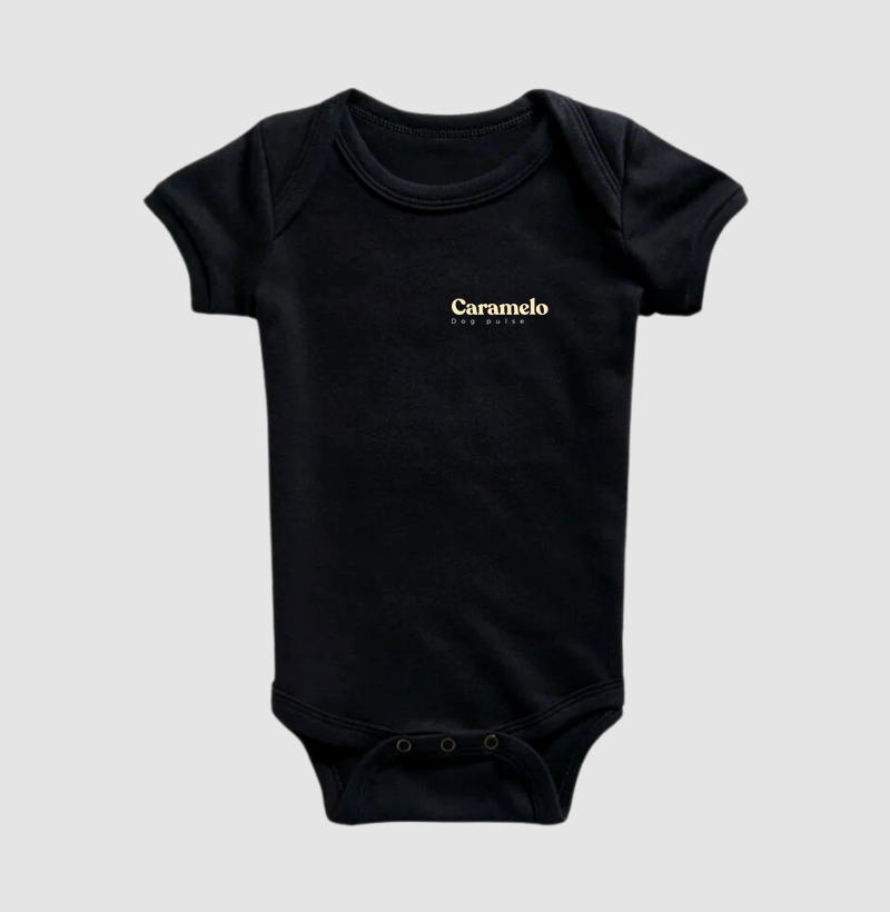 Body Infantil Dog Pulse Caramelo Heart