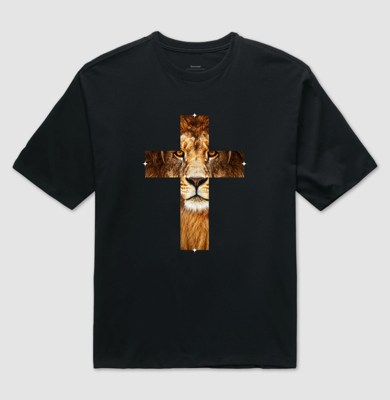 Leão da Tribo de Judá e Cruz (oversized)
