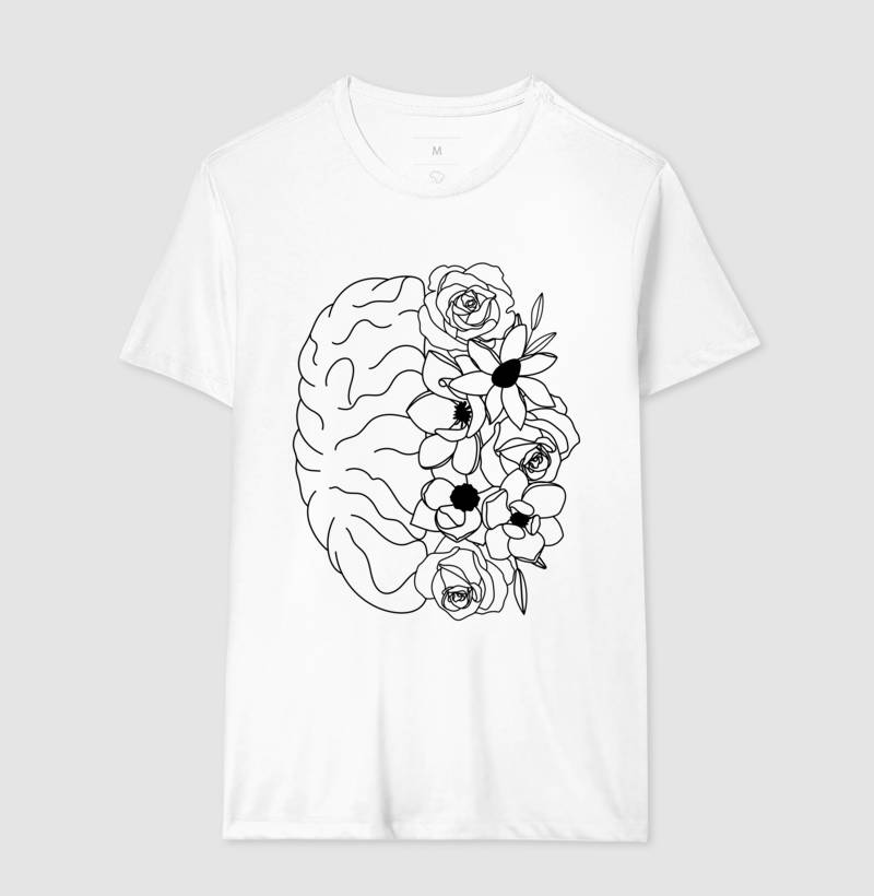 Camiseta Coração Floral