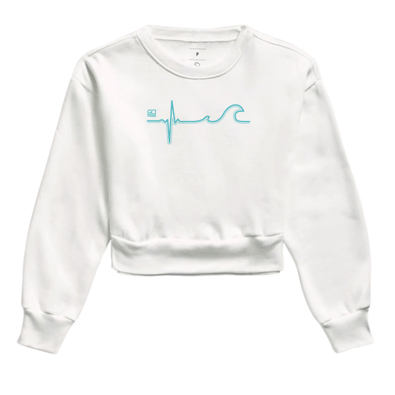 Moletom Cropped "No Ritmo das Ondas"
