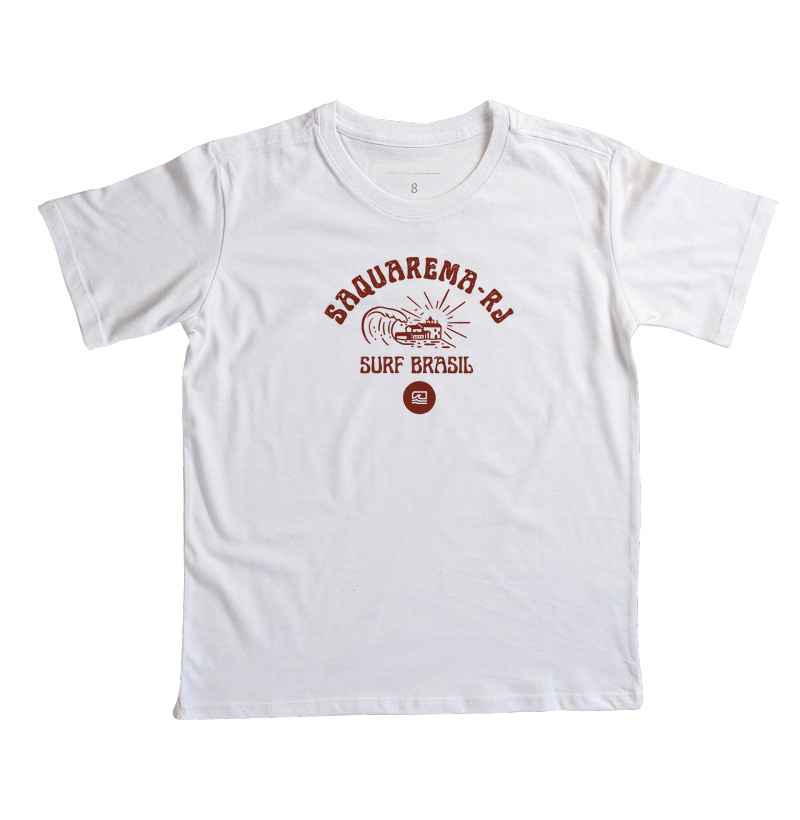 Camiseta Infantil "Saquarema - Surf Brasil"