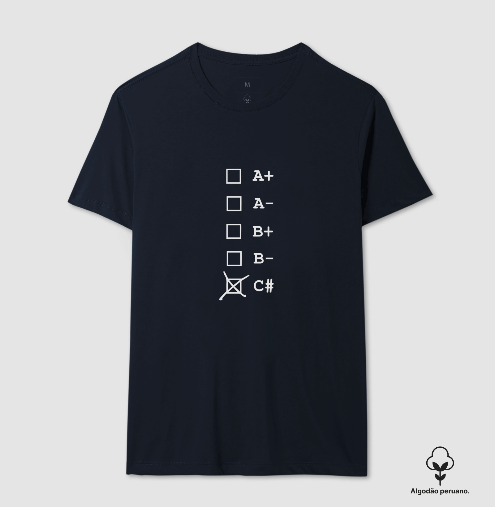 Camiseta Premium - C# Tipo Sanguíneo