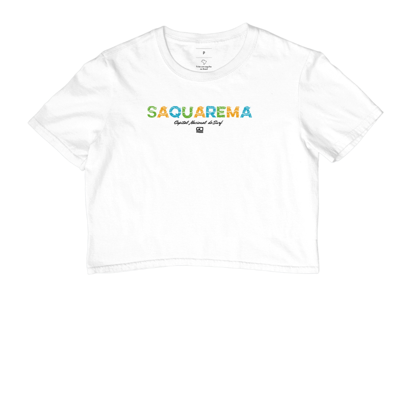 Camiseta Cropped "Saquarema - Capital Nacional do Surf"