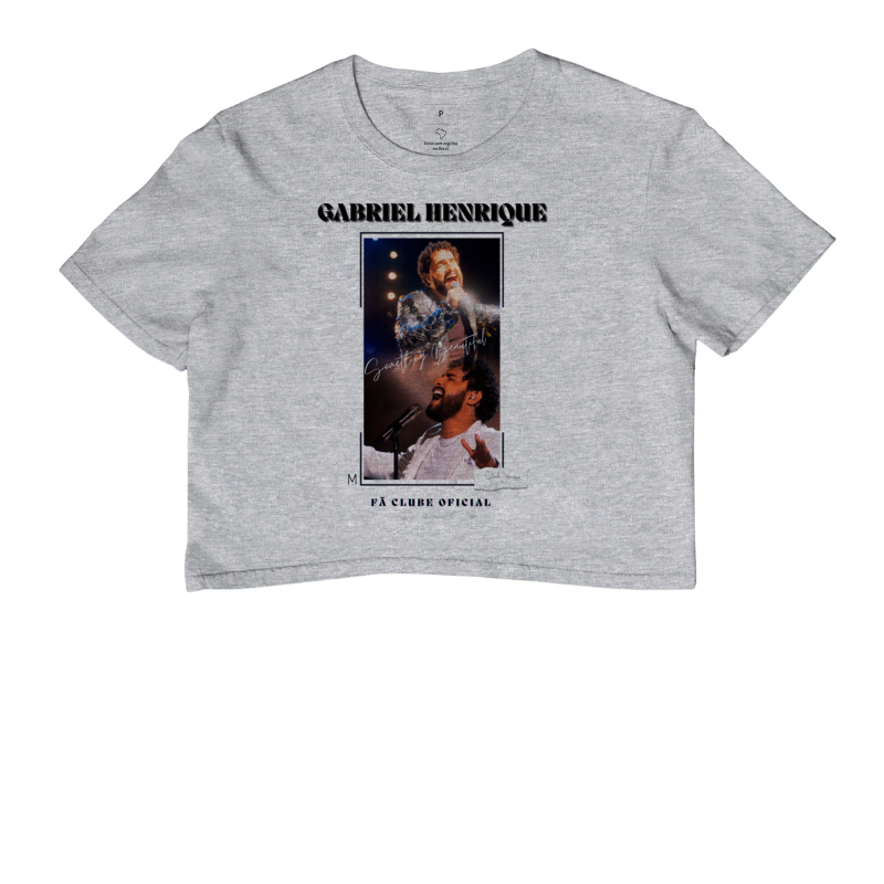 PARCERIA - Gabriel Henrique - Camiseta Cropped - Something Beautiful Collection - Fã Clube Oficial