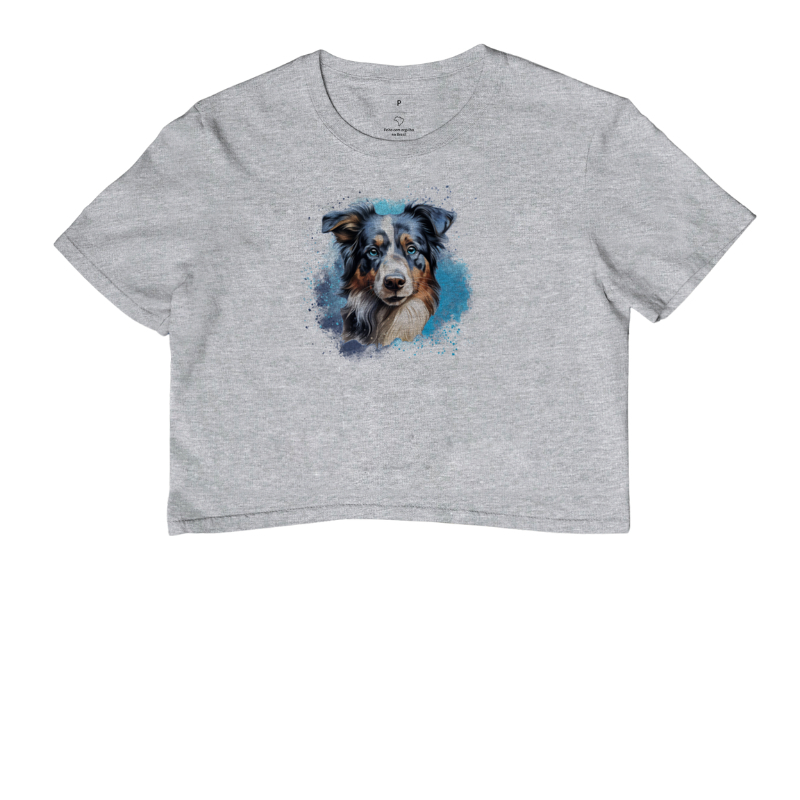 Blue Merle Border Collie Cropped