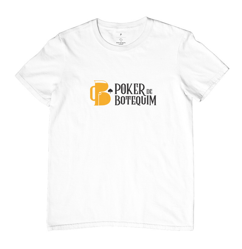 Camiseta de Algodão Poker de Botequim Masculina