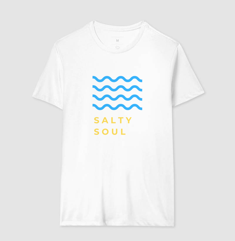 Salty Soul [estampa azul e amarelo]
