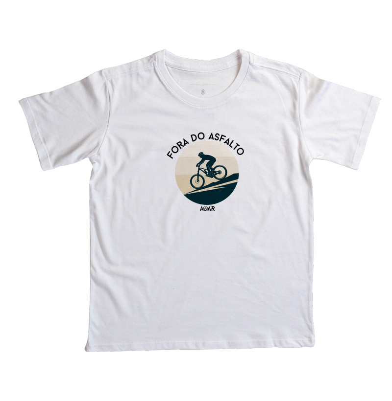 Camiseta infantil fora do asfalto