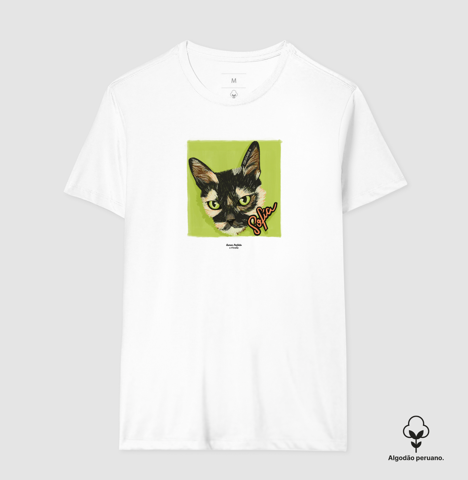 Camiseta Algodão Peruano - Aumor Não tem Raça - Sofia