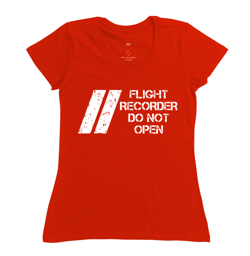 CAMISETA FLIGHT RECORDER DO NOT OPEN
