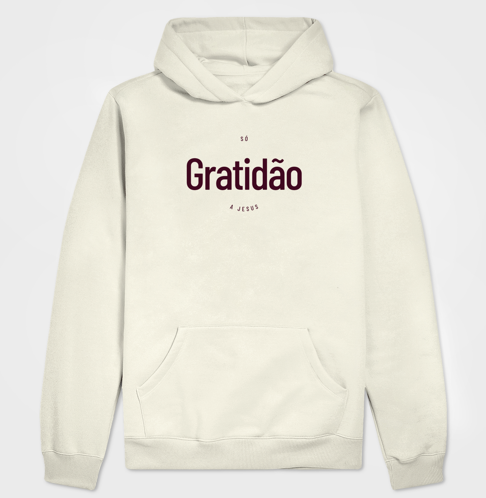 Hoodie Slim Gratidão a Jesus