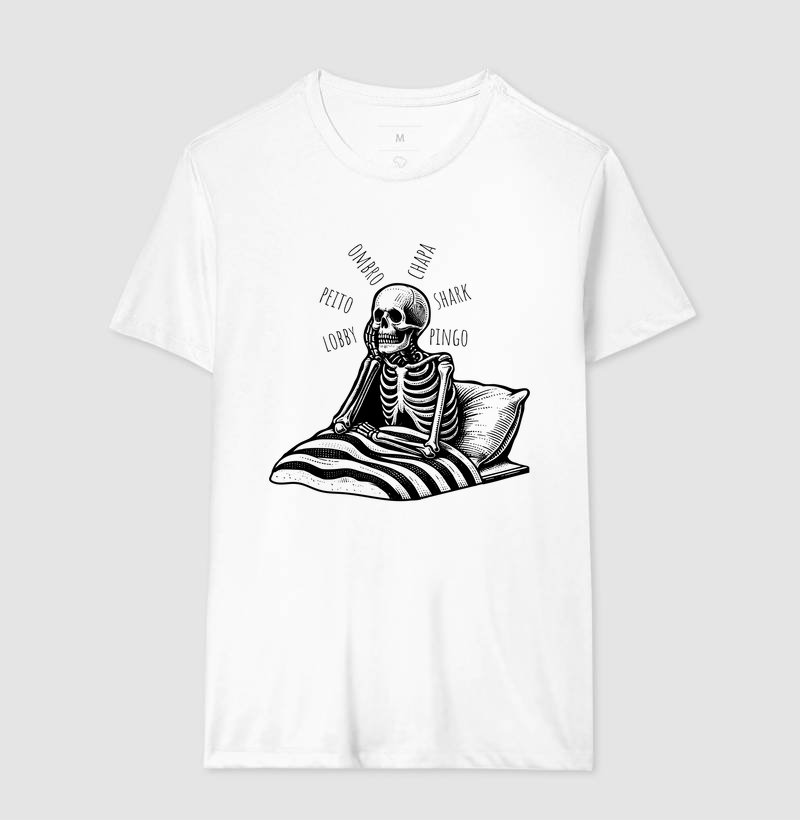 Camiseta Caveira Pensativa