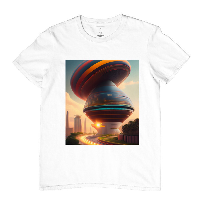 futuristic city t-shirt