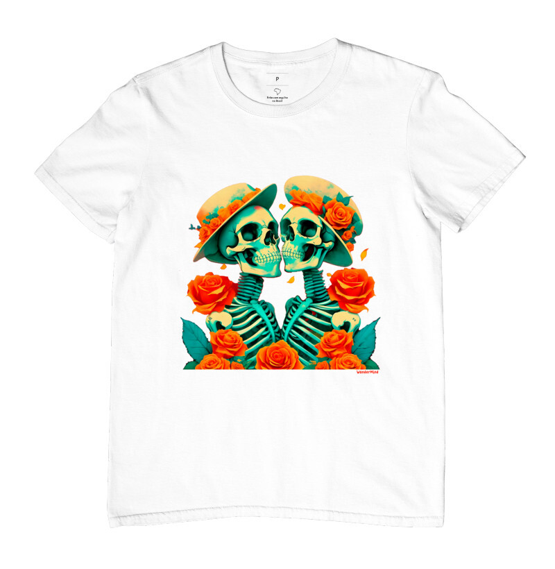 T-shirt Casal Caveira