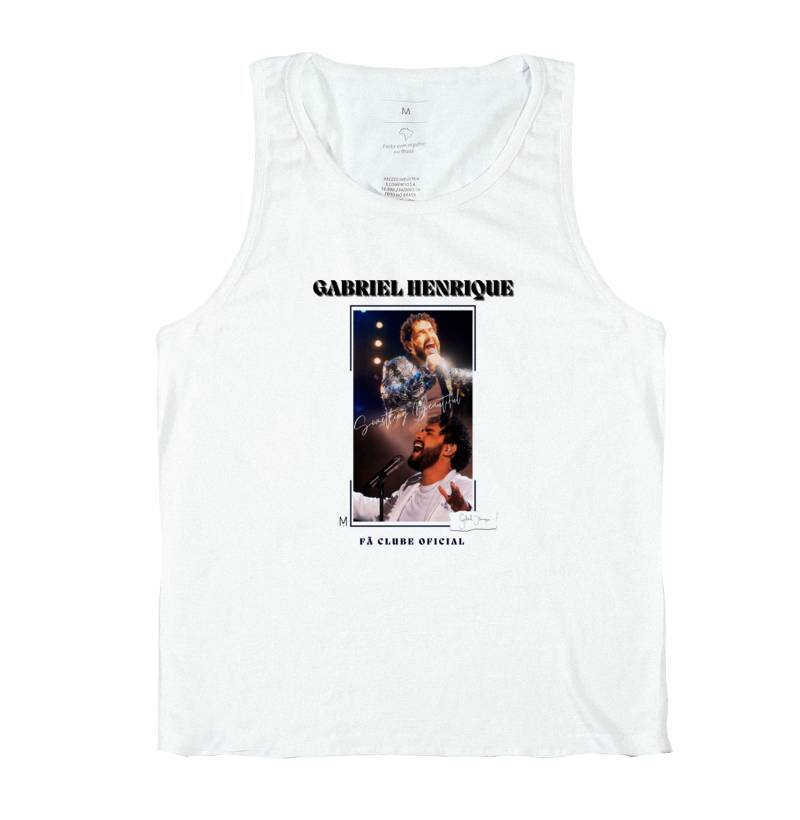 PARCERIA - Gabriel Henrique - Camiseta Regata - Something Beautiful Collection - Fã Clube Oficial