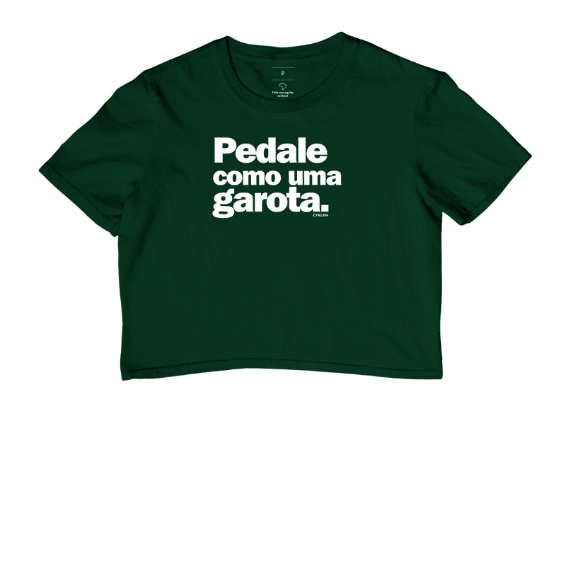 Cropped Pedale Como Uma Garota