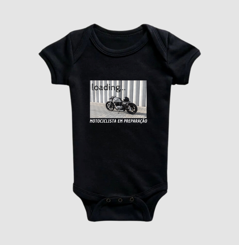 Motociclista em Preparação