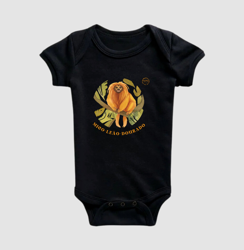 Body Infantil KIRI - Mico-Leao-Dourado
