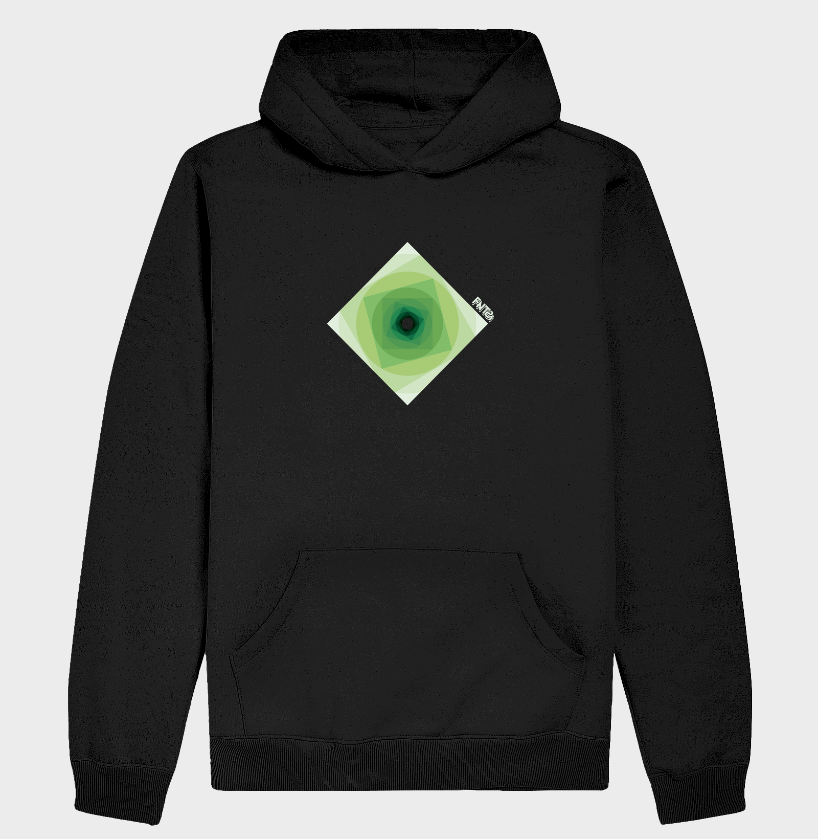 MOLETOM HOODIE SLIM "INFINITA FANTASIA" / VERDE MINIMAL