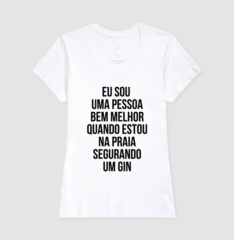 Camiseta Feminina Eu sou uma pessoa