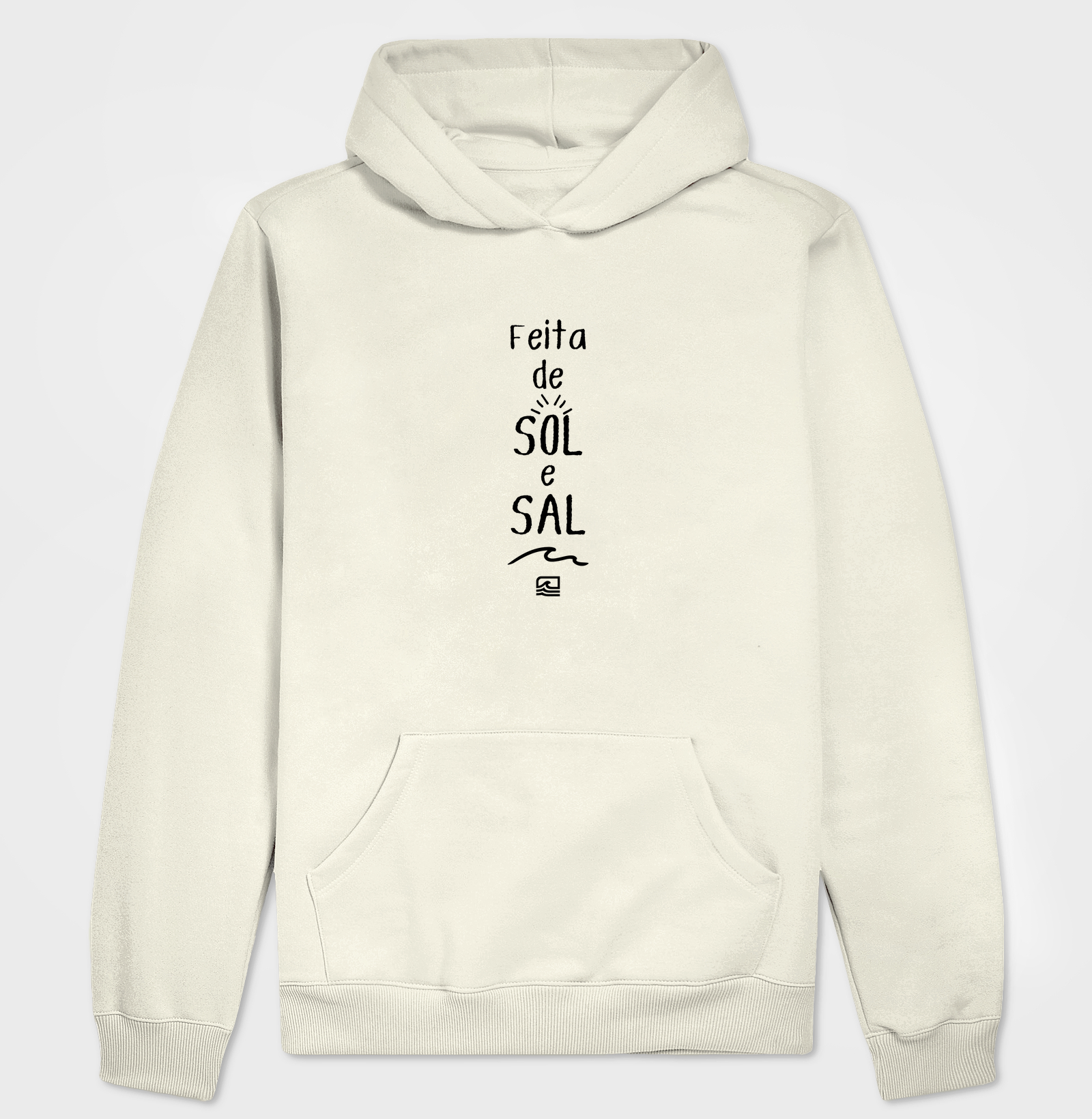 Feita de SOL e SAL (Moletom hoodie slim)