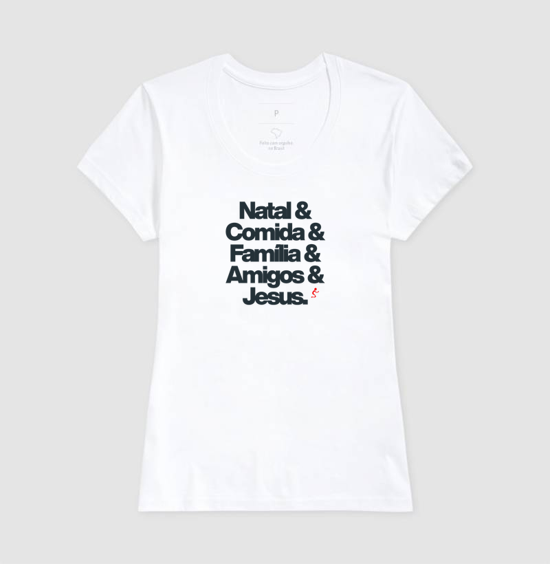 Camiseta Feminina Natalina