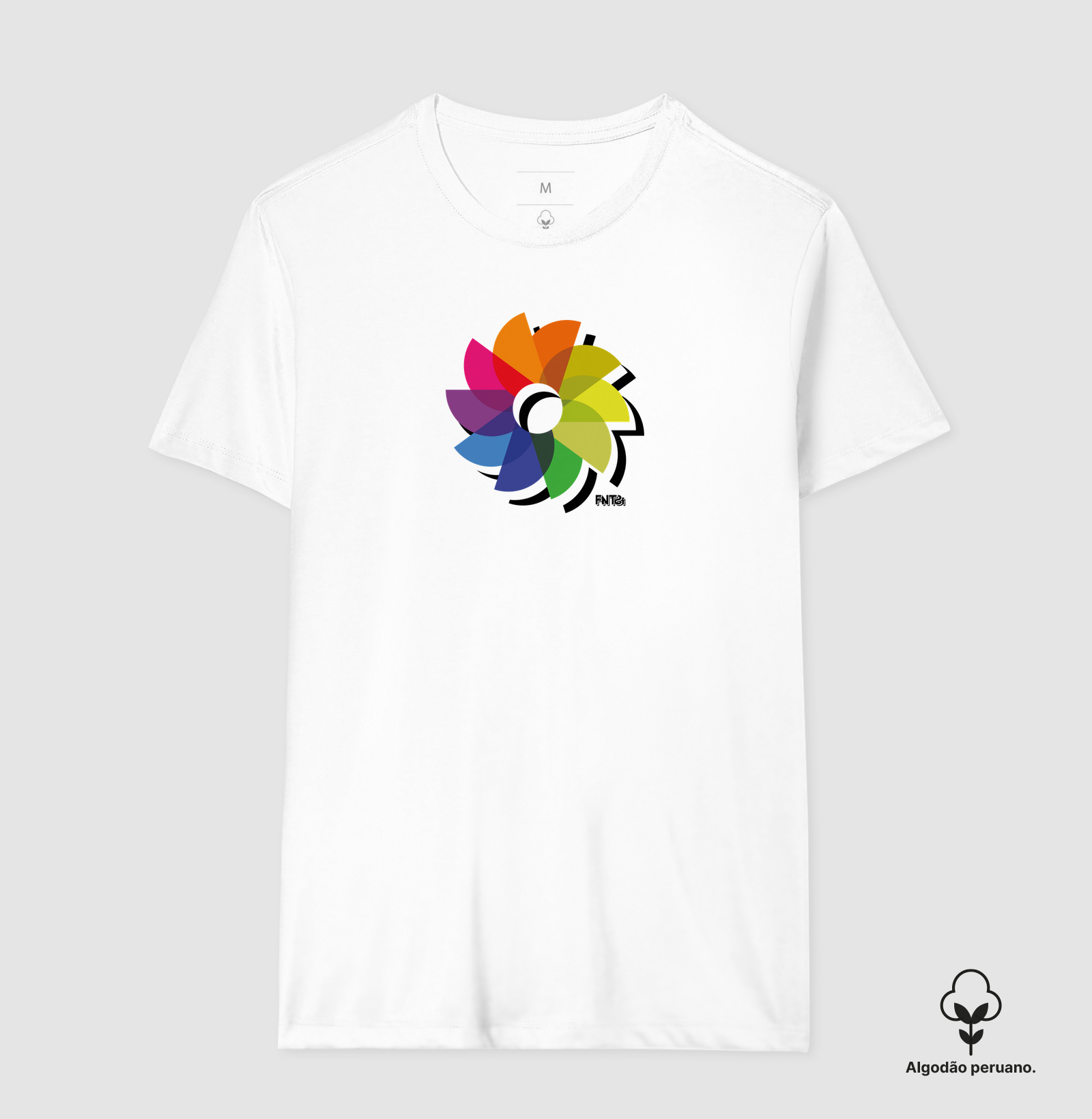 T-SHIRT "DIA" / FLOR DO SOL 2 (ALGODÃO PERUANO)