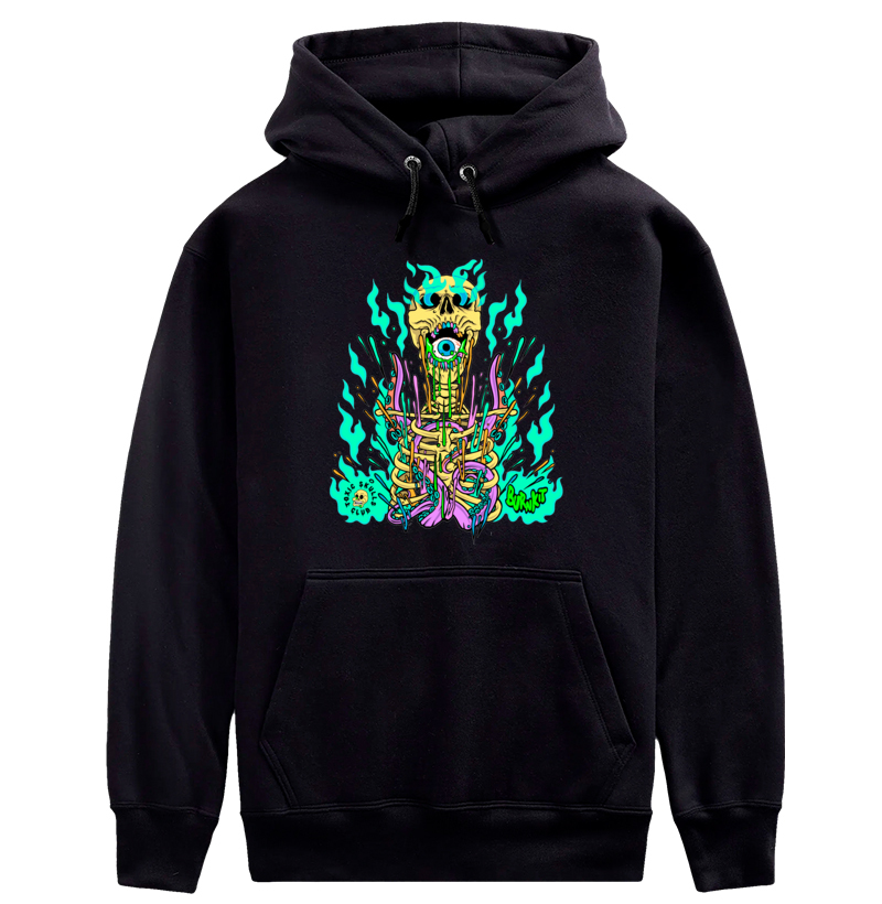 Moletom Skull -  Collab Burnkit x Toxic Skulls Club - Edição Limitada