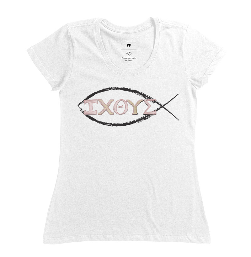 Camiseta Símbolo Cristão Peixe T-Shirt