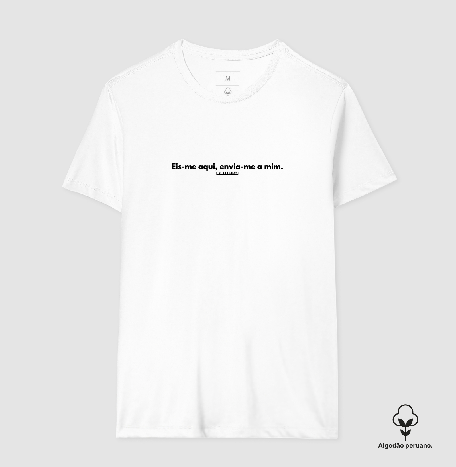 Camiseta Masculina Algodão Peruano Envia-me