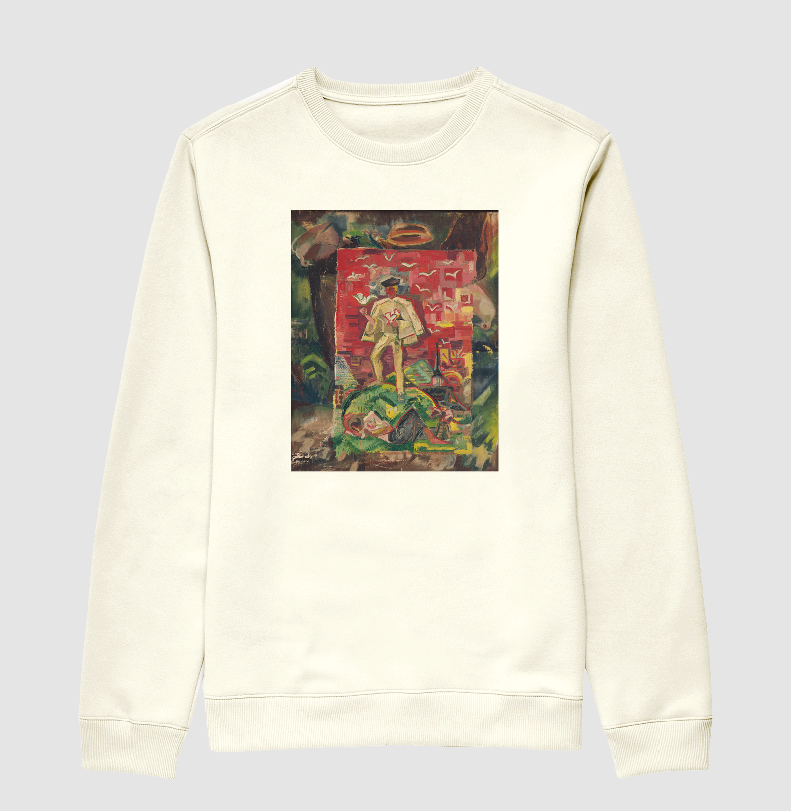 Symbolic figure of a man in a folk costume