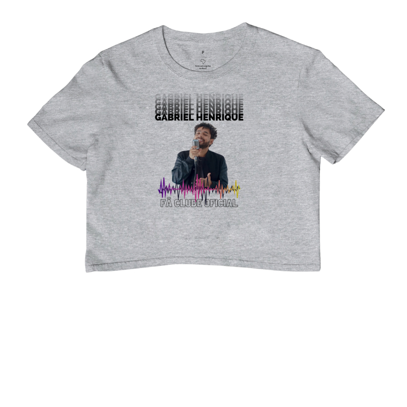 PARCERIA - Gabriel Henrique - Camiseta Cropped - Waves Collection - Fã Clube Oficial