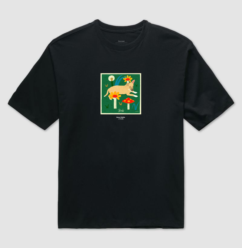 Camiseta Oversized - Aumor Não tem Raça - Bob