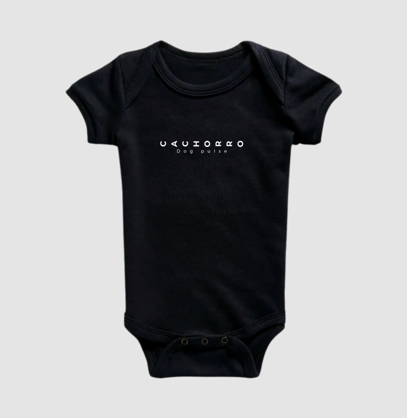 Body Infantil Dog Pulse Black C